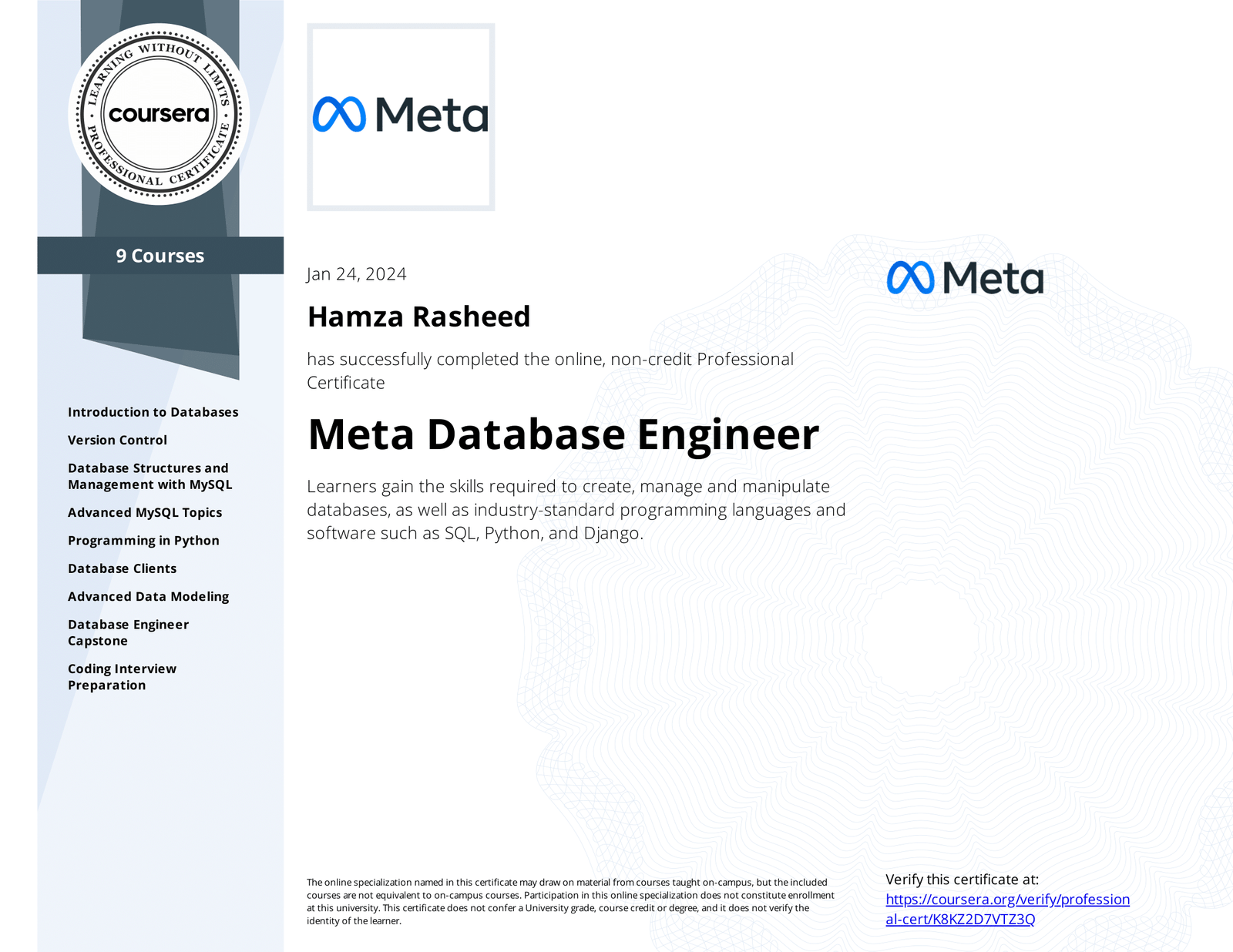 Meta Database Engineer